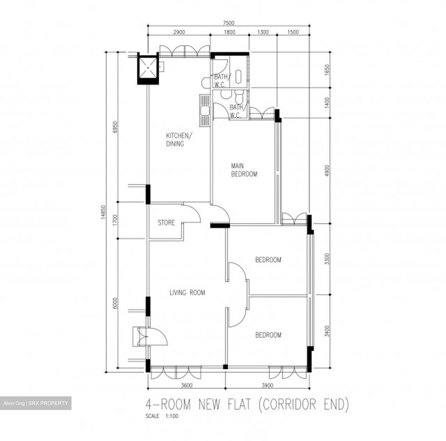 Blk 22 Marsiling Green (Woodlands), HDB 4 Rooms #600261401